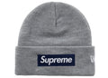 Supreme New Era Box Logo Beanie (FW25) Heather Grey