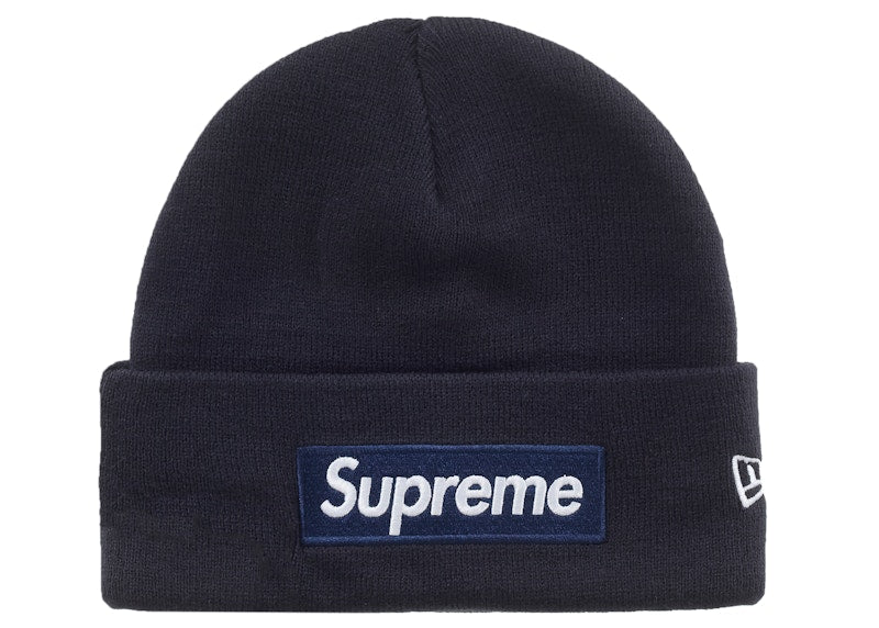 Supreme New Era Box Logo Beanie (FW25) Navy