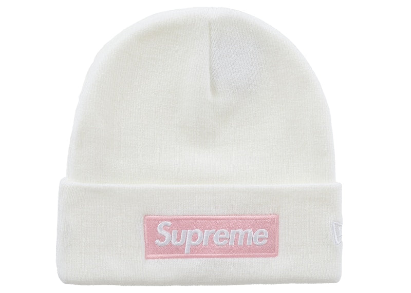 Supreme New Era Box Logo Beanie (FW25) White