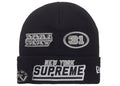 Supreme New Era Football Beanie Black