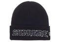 Supreme New Era Old English Beanie Black