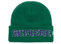 Supreme New Era Old English Beanie Green