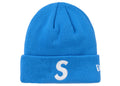 Supreme New Era S Logo Beanie (FW24) Blue