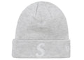 Supreme New Era S Logo Beanie (FW24) Heather Grey