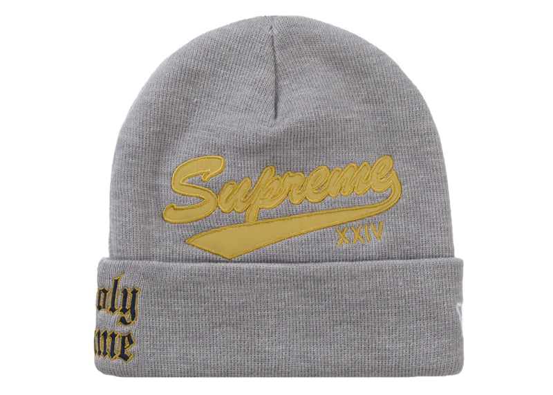 Supreme New Era Salvation Beanie Heather Grey