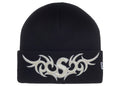 Supreme New Era Tribal S Logo Beanie Black