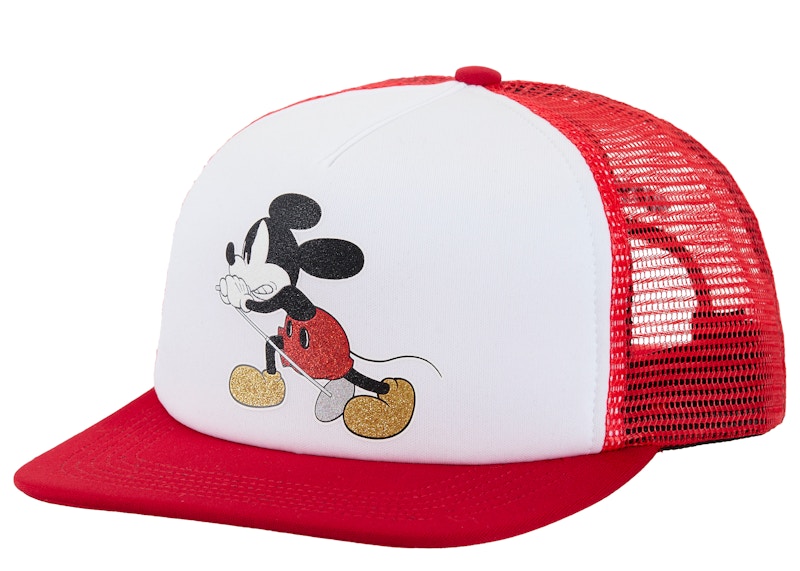 Supreme Number (N)ine Mickey Mesh Back 5-Panel Red
