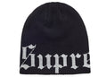 Supreme Old English Printed Beanie (SS26) Black