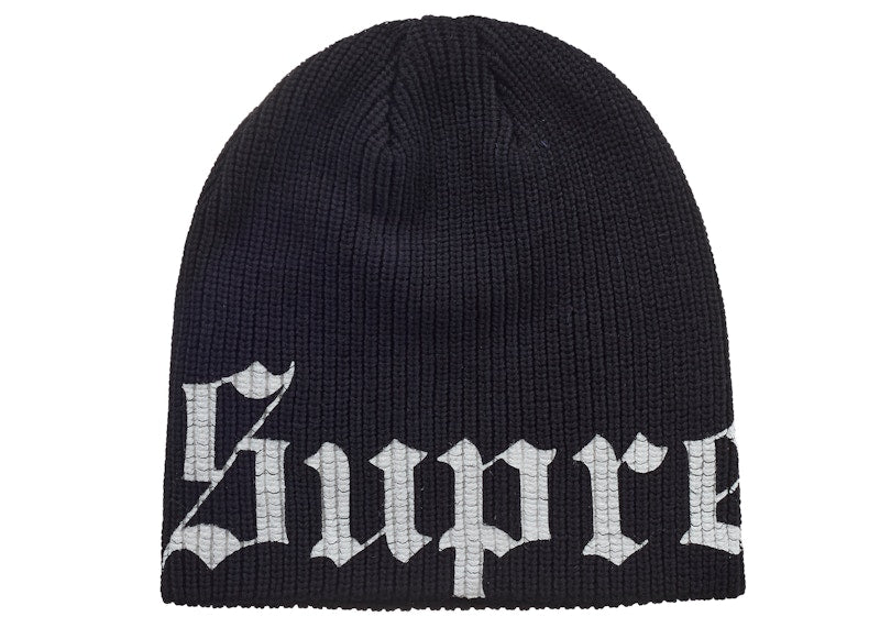 Supreme Old English Printed Beanie (SS26) Black