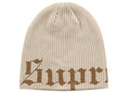 Supreme Old English Printed Beanie (SS26) Brown