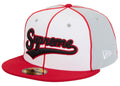 Supreme x New Era Piping Script Logo Cap Grey