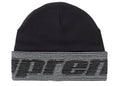 Supreme Reflective Jacquard Beanie Black