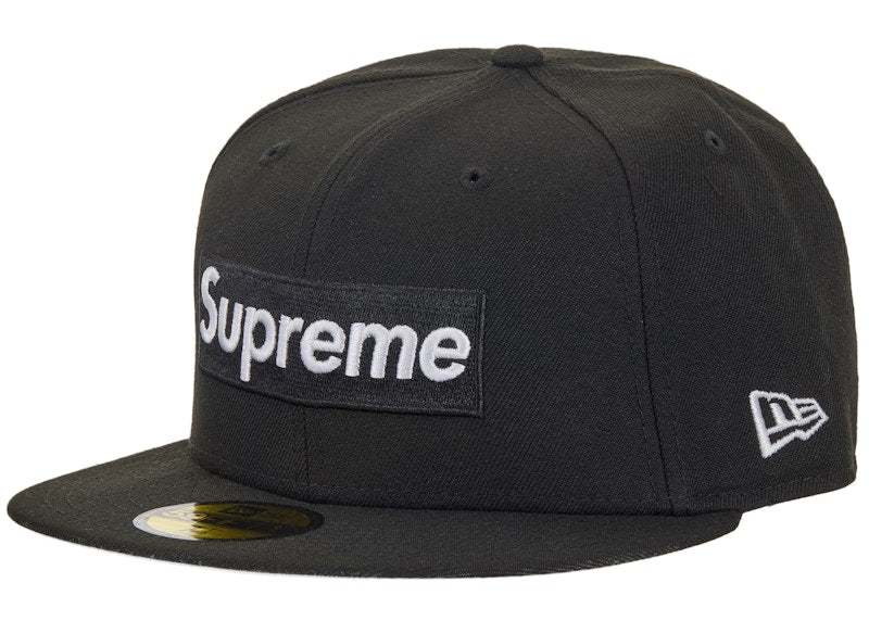 Supreme Rings Box Logo New Era 59Fifty Fitted Hat Black