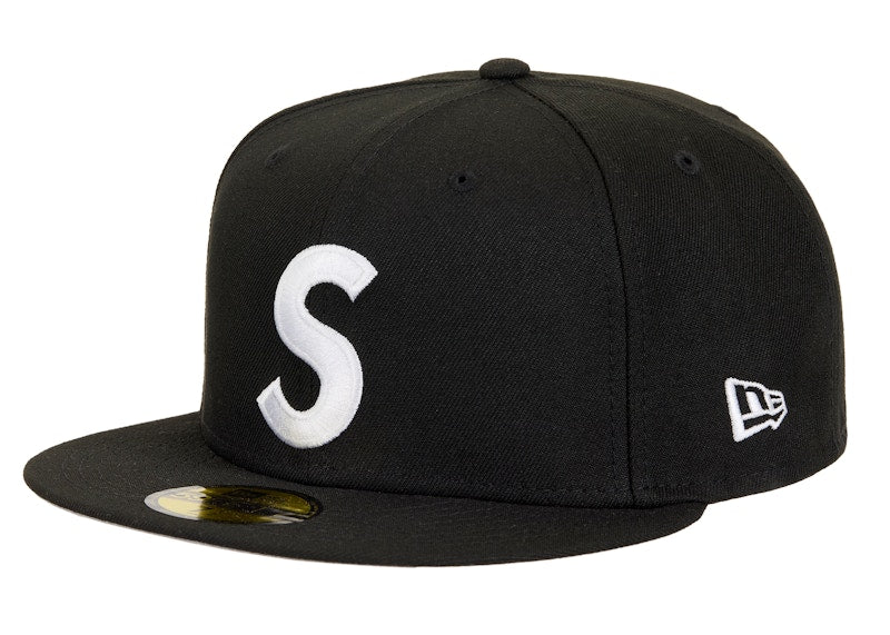 Supreme Screw Ball S Logo New Era 59Fifty Fitted Hat Black