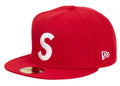 Supreme Screw Ball S Logo New Era 59Fifty Fitted Hat Red