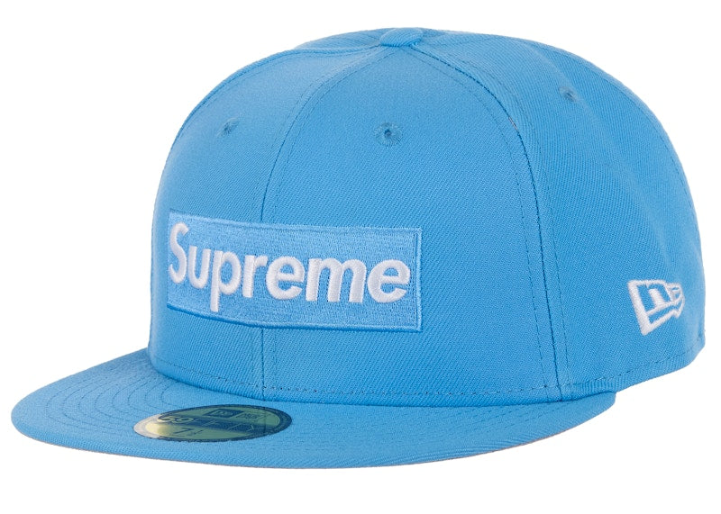 Supreme Shop Box Logo New Era 59Fifty Fitted Hat Light Blue