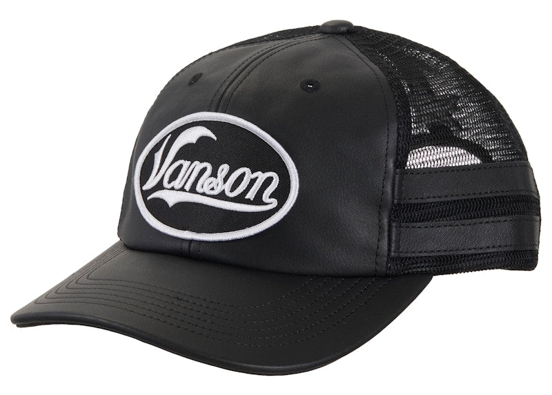 Supreme Vanson Leathers Mesh Back 6-Panel Black