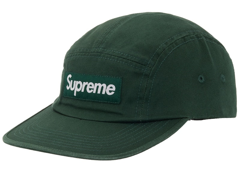Supreme Washed Chino Twill Camp Cap (FW25) Green