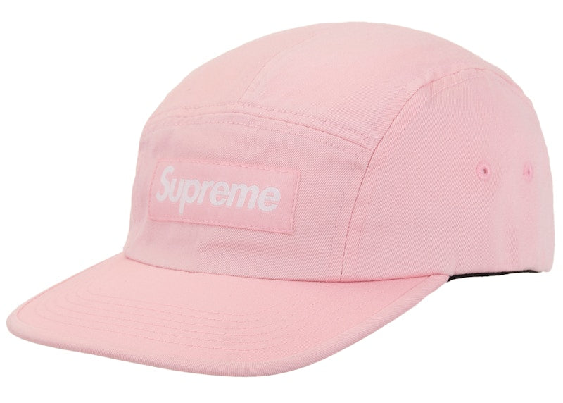 Supreme Washed Chino Twill Camp Cap (FW25) Pink