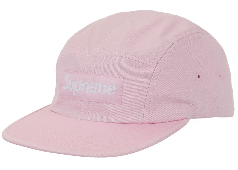 Supreme Washed Chino Twill Camp Cap (FW26) Pink