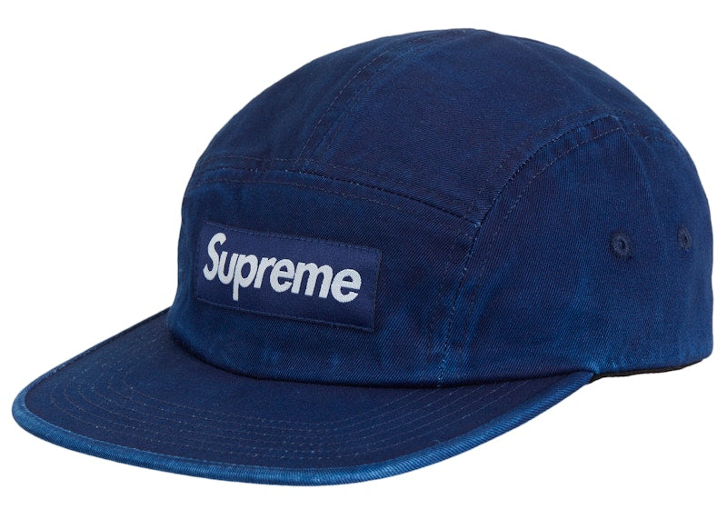 Supreme Washed Chino Twill Camp Cap (SS25) Royal
