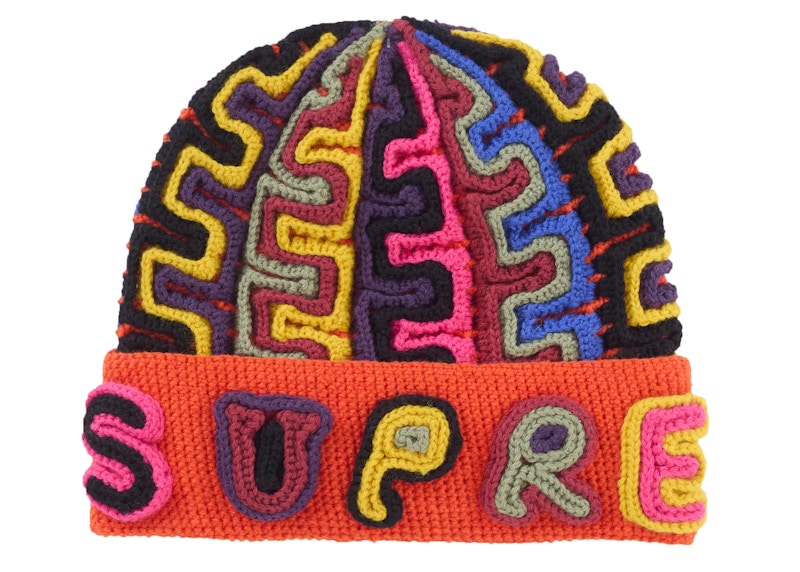Supreme Yarn Applique Beanie Red