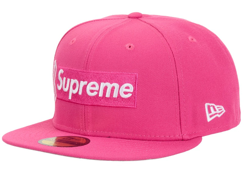 Supreme x New Era Breast Cancer Awareness Box Logo Fitted Hat Pink