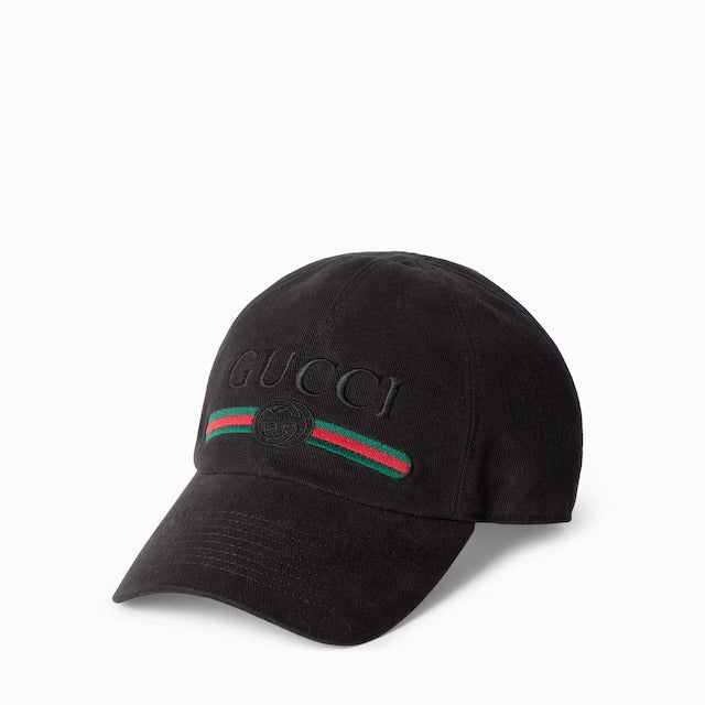 Gucci Cotton Baseball Hat With Embroidery